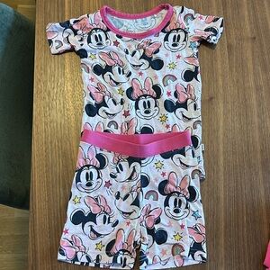 Littlesleepies 2 Short Sleeve Pajama Minnie mouse ￼